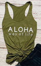 Load image into Gallery viewer, ALOHA WAY OF LIFE TANK &amp; CROPPED HOODIE
