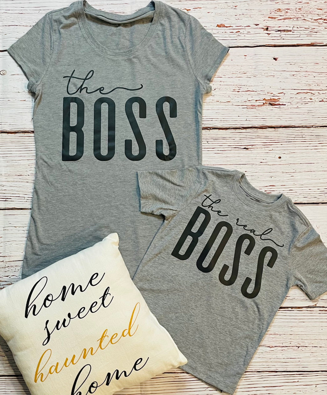 THE BOSS & THE REAL BOSS MATCHING TEES