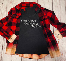 Load image into Gallery viewer, BLEACHED DISTRESSED FLANNELS LONG SLEEVE BUTTON UP
